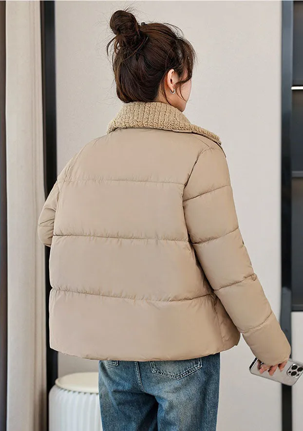 Easy-to-Clean Quilted Puffer Jacket for a Fashionable Look