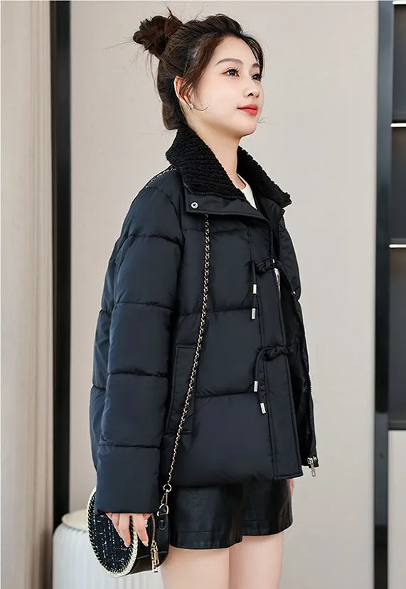 Easy-to-Clean Quilted Puffer Jacket for a Fashionable Look