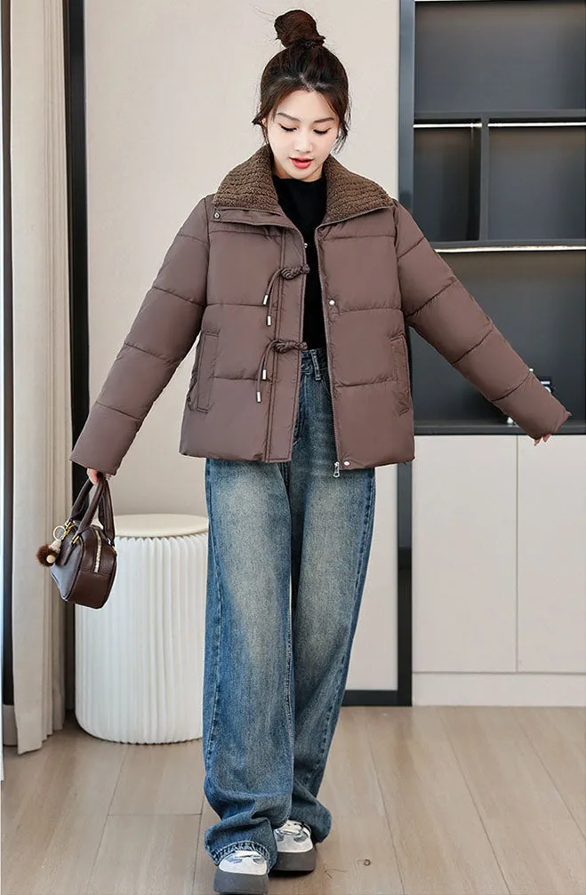Easy-to-Clean Quilted Puffer Jacket for a Fashionable Look