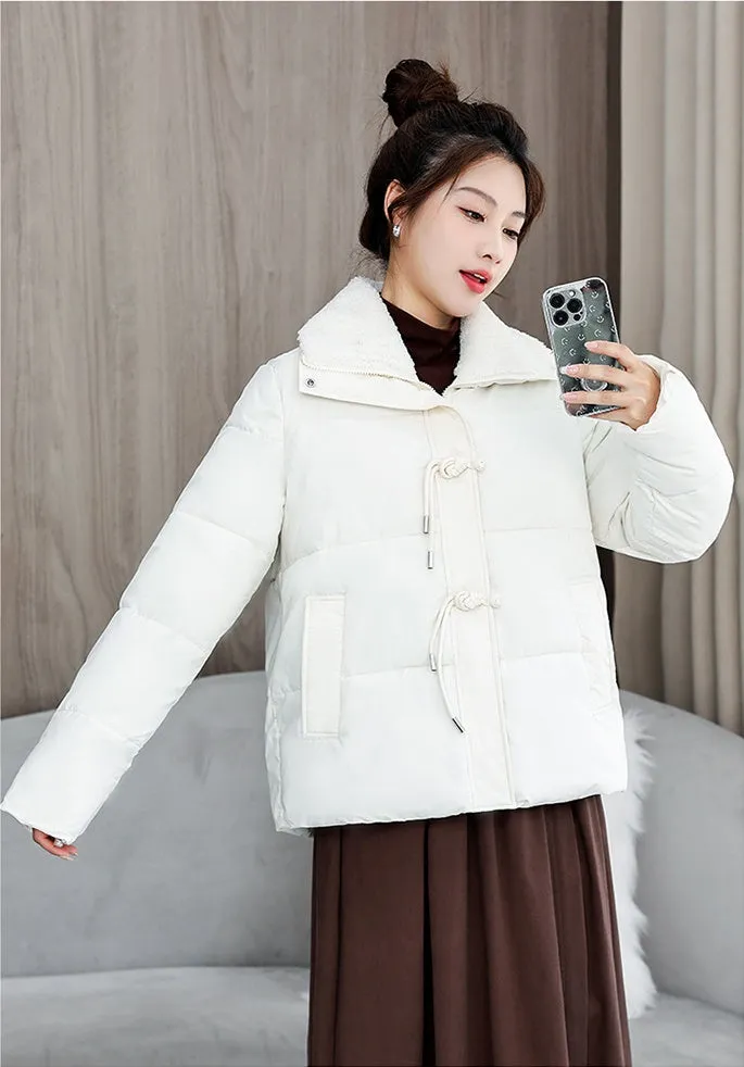 Easy-to-Clean Quilted Puffer Jacket for a Fashionable Look