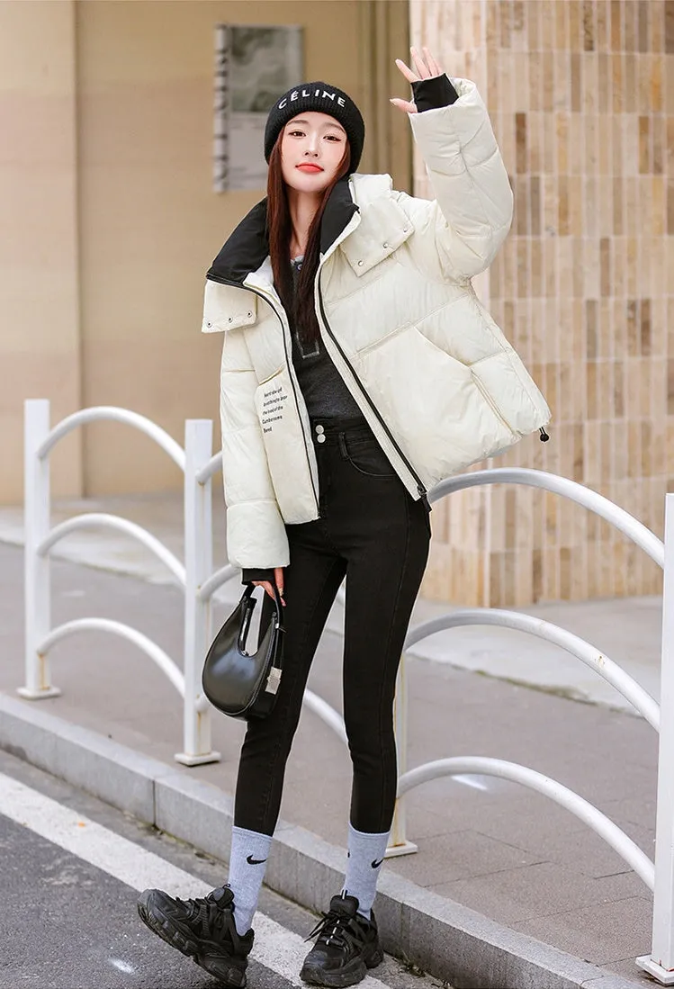 Easy-to-Clean Quilted Puffer Jacket