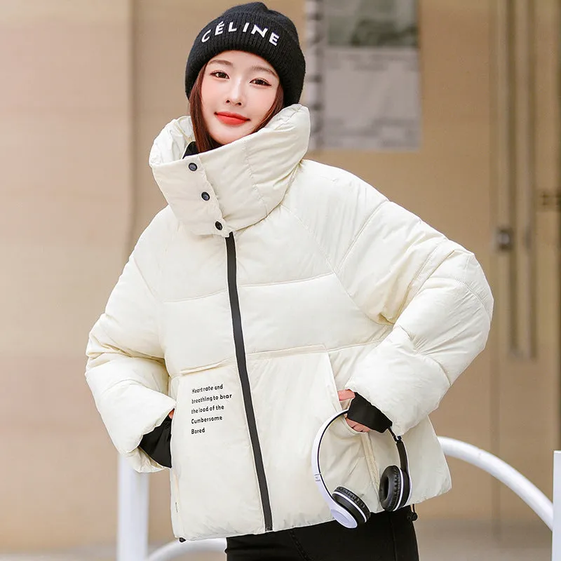 Easy-to-Clean Quilted Puffer Jacket