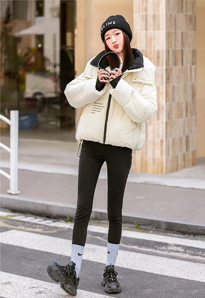 Easy-to-Clean Quilted Puffer Jacket