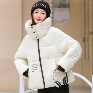 Easy-to-Clean Quilted Puffer Jacket