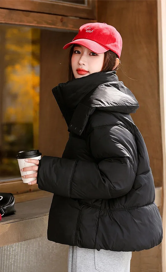 Easy-to-Clean Quilted Puffer Jacket