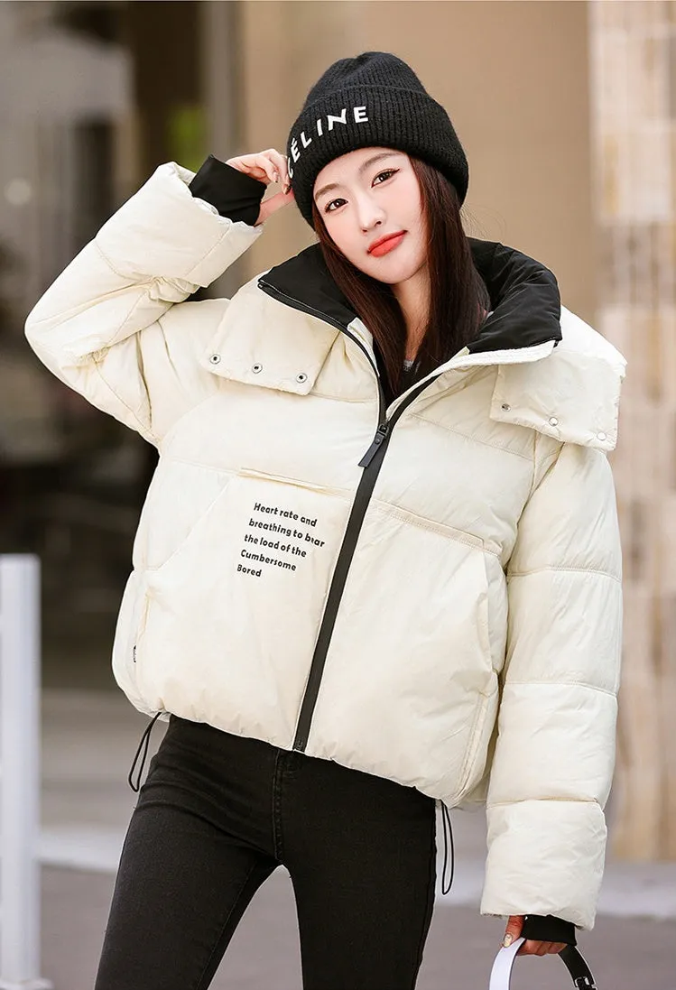 Easy-to-Clean Quilted Puffer Jacket