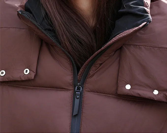Easy-to-Clean Quilted Puffer Jacket
