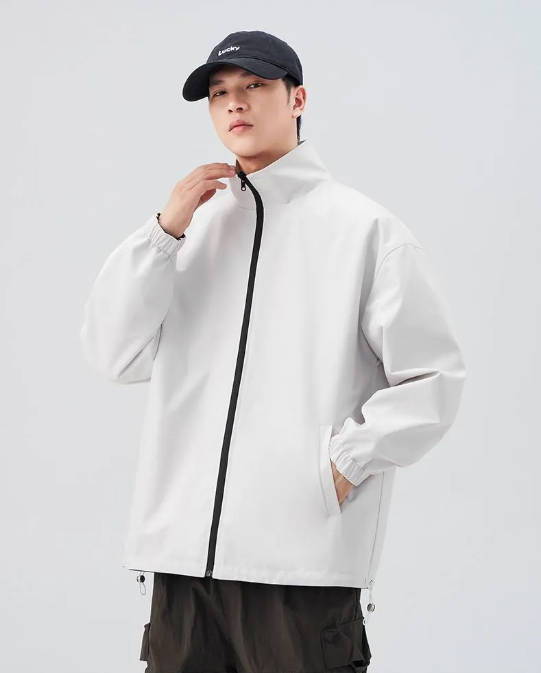 Easy-to-clean Raincoat with Drawstring Hem for Relaxed Fit