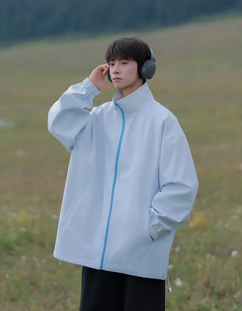 Easy-to-clean Raincoat with Drawstring Hem for Relaxed Fit