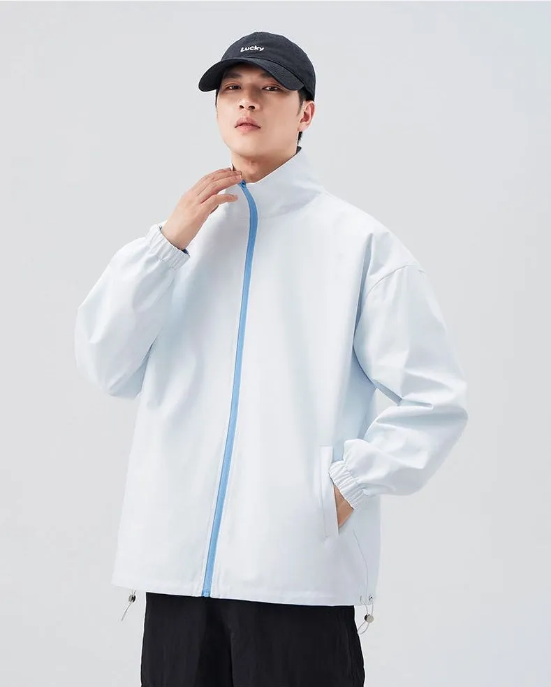 Easy-to-clean Raincoat with Drawstring Hem for Relaxed Fit
