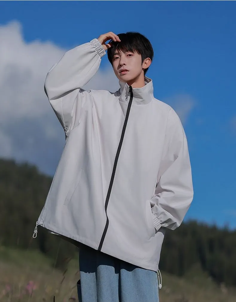 Easy-to-clean Raincoat with Drawstring Hem for Relaxed Fit