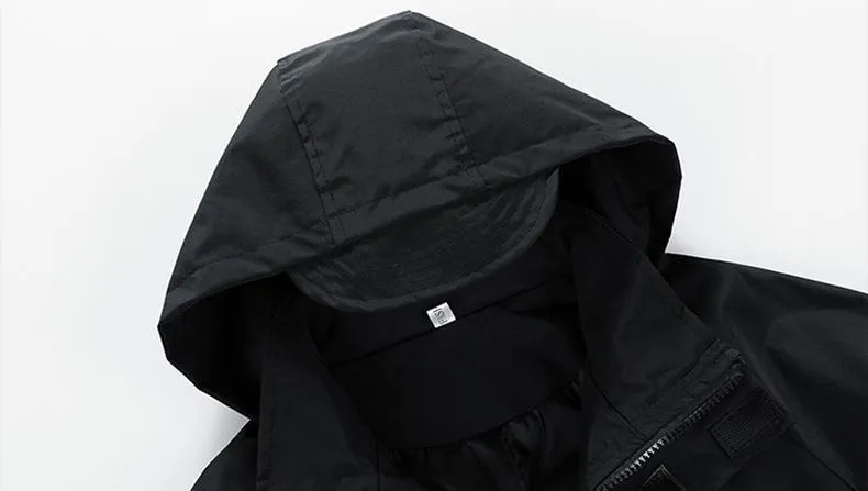 Easy-to-clean Windproof Rain Coat for Outdoor Adventures
