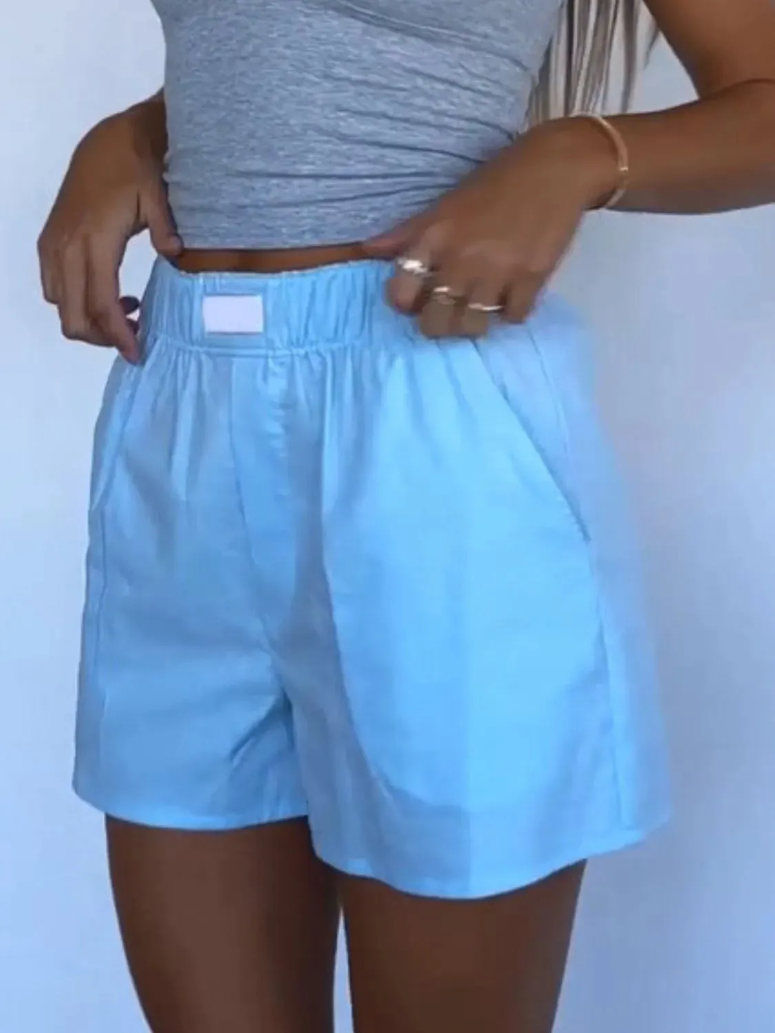 Elastic Waist Shorts