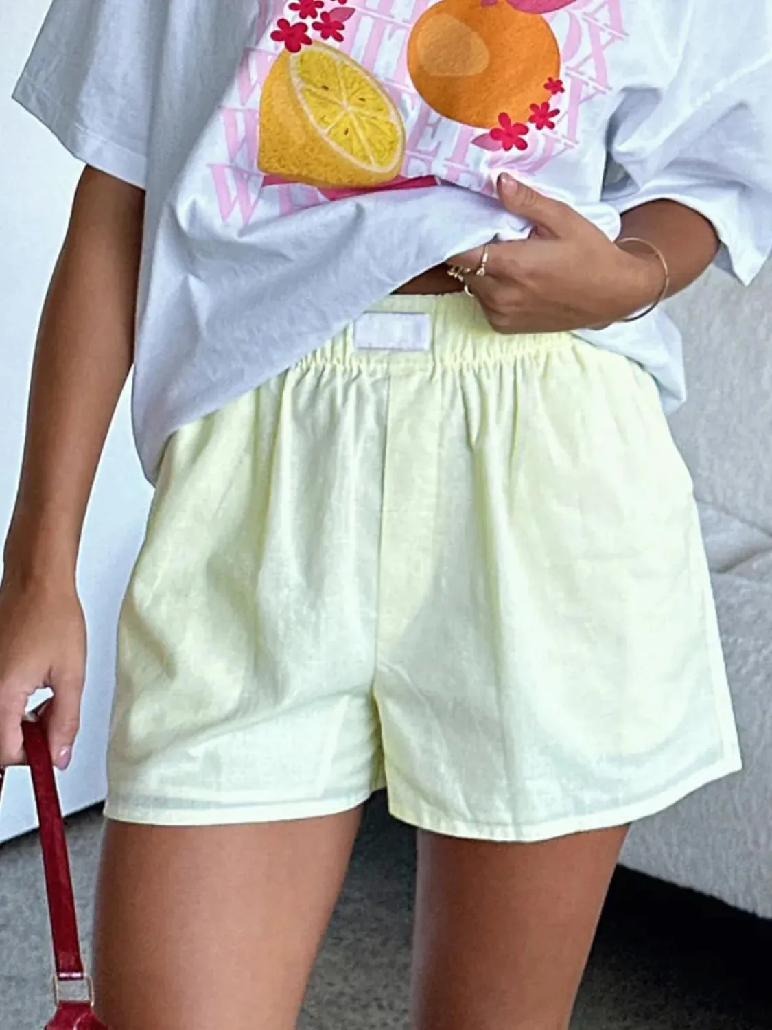 Elastic Waist Shorts