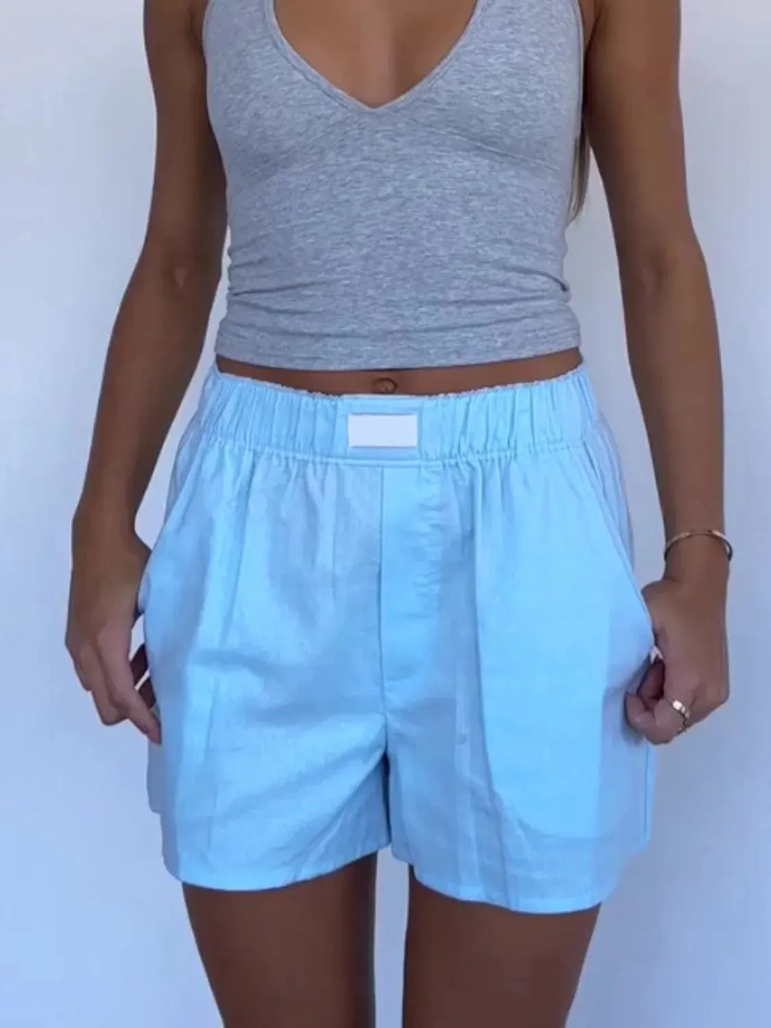 Elastic Waist Shorts