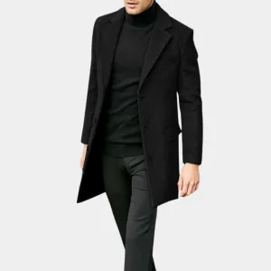 Elegant men's long coat for a stylish look