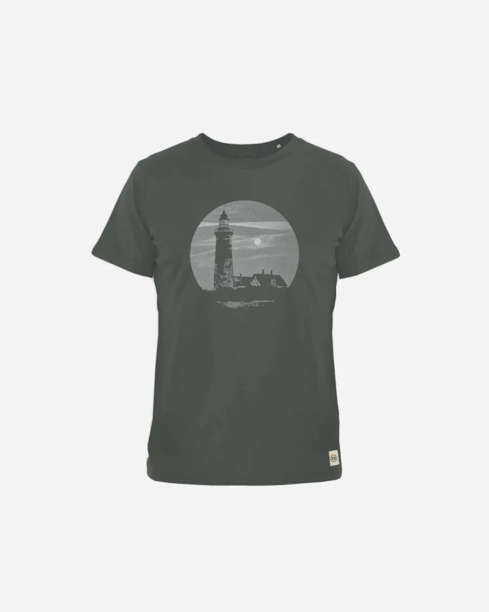 ELSK® LODBJERG BRUSHED T-SHIRT - STONE GREEN