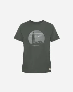 ELSK® LODBJERG BRUSHED T-SHIRT - STONE GREEN