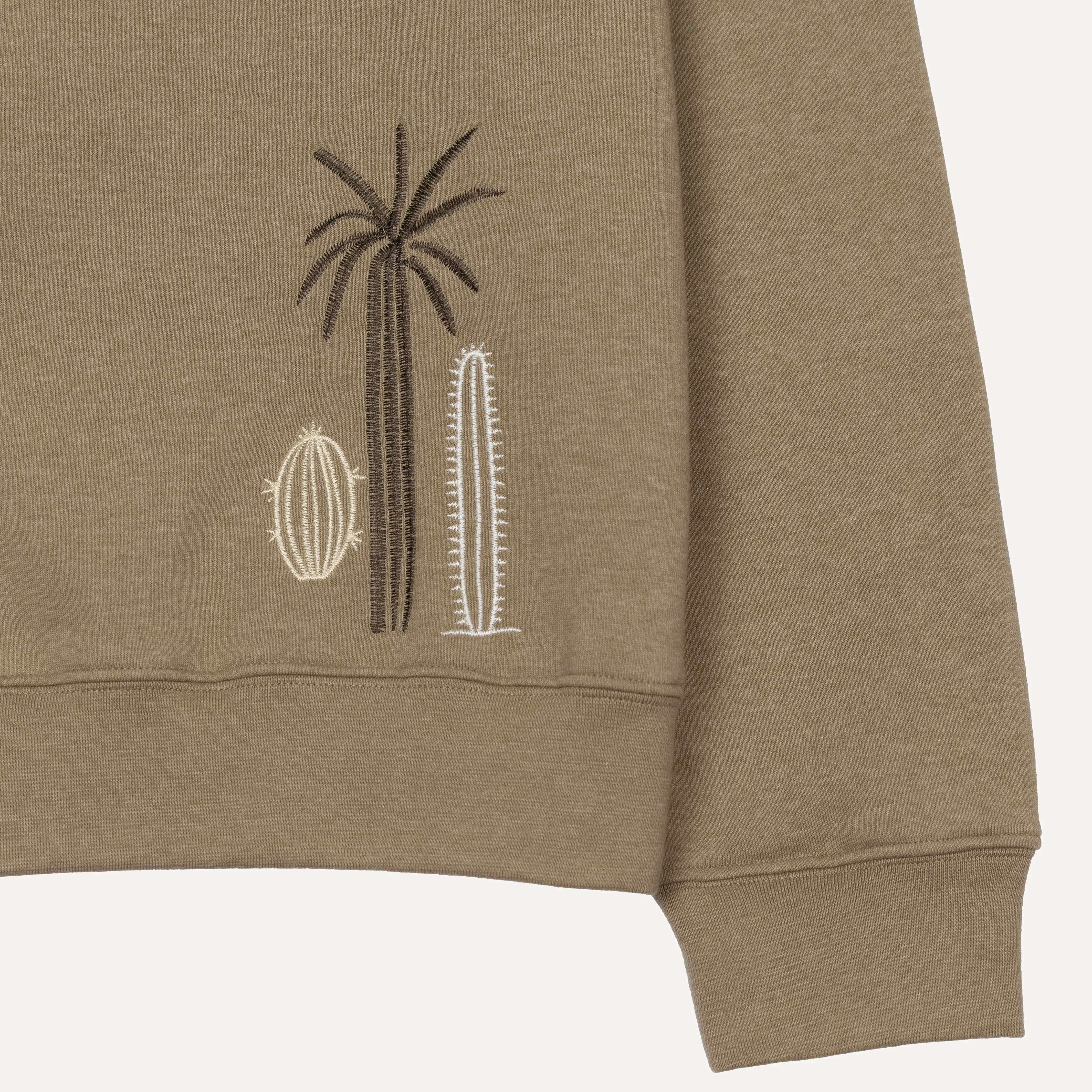 Embroidered Front Sweatshirt  - Elm / Cactus