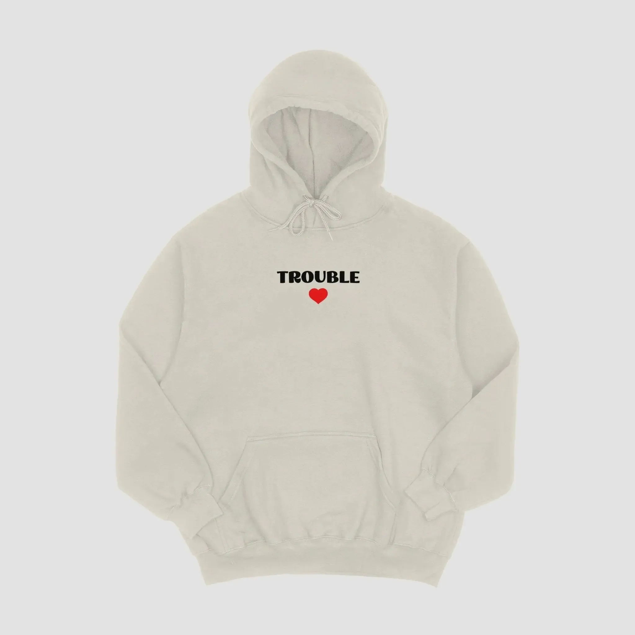Embroidered Matching Unisex Hoodies - Where I Go Trouble Follows / I'm Trouble
