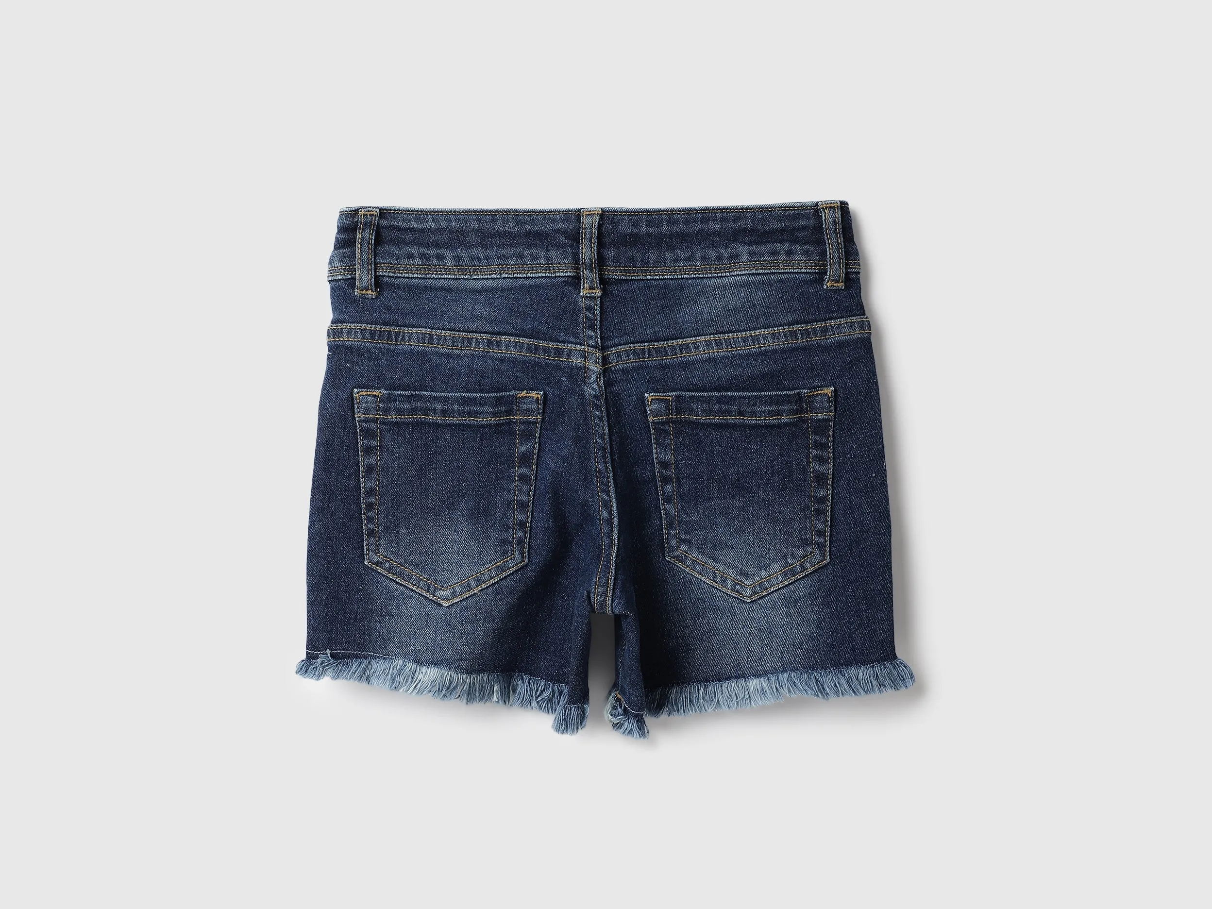 Embroidered Regular Fit Denim Shorts