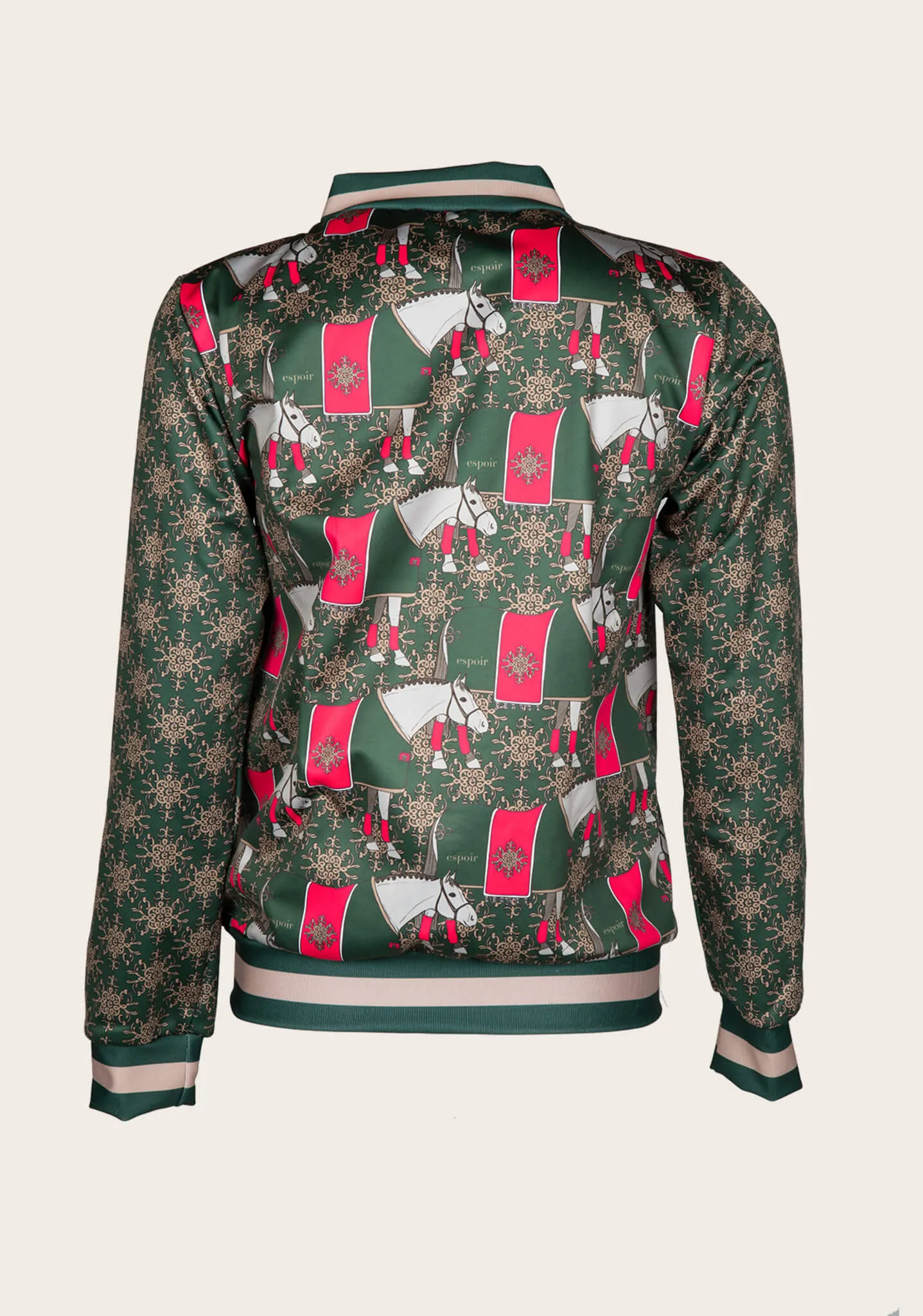 Espoir Green Blanketed Bomber Jacket