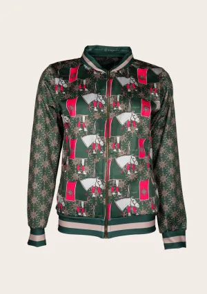 Espoir Green Blanketed Bomber Jacket