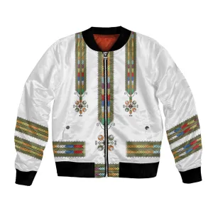 Ethiopia Bomber Jacket Ethiopian Traditional Habesha Style LT15