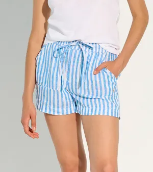 Everywhere Shorts - French Blue Stripes