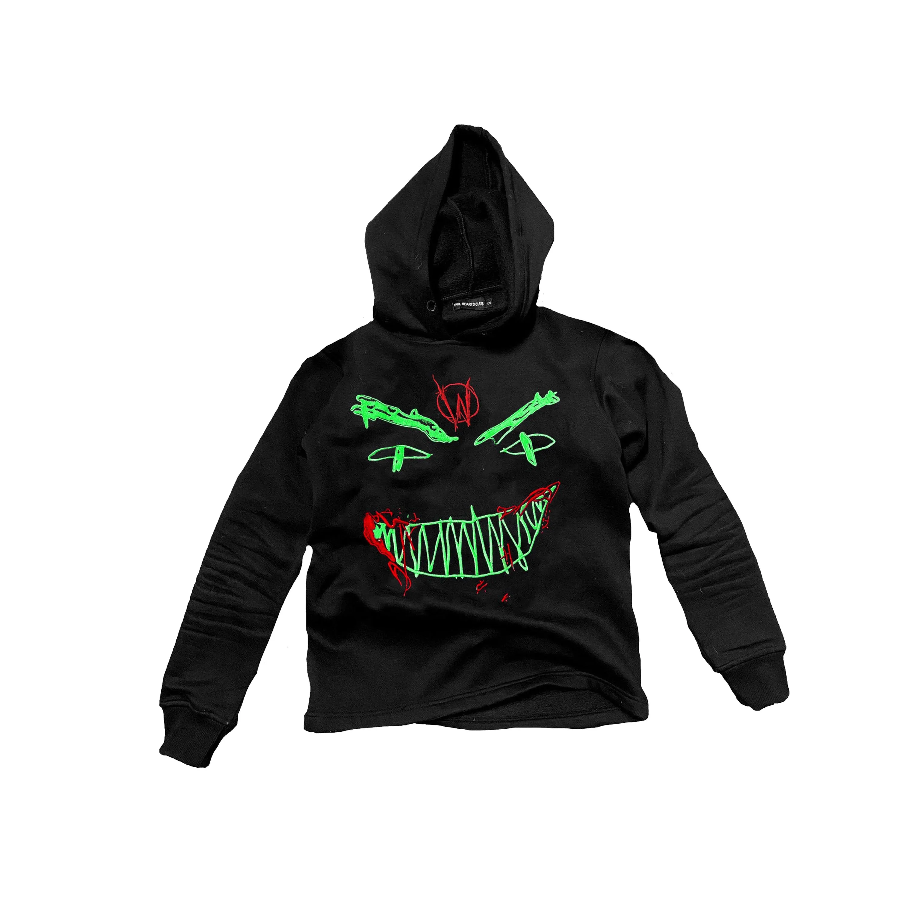 Evil Hearts Club Monster Face Hoodie