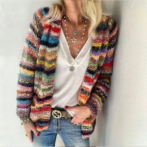 Fabiana | Cozy cotton cardigan in multicolor