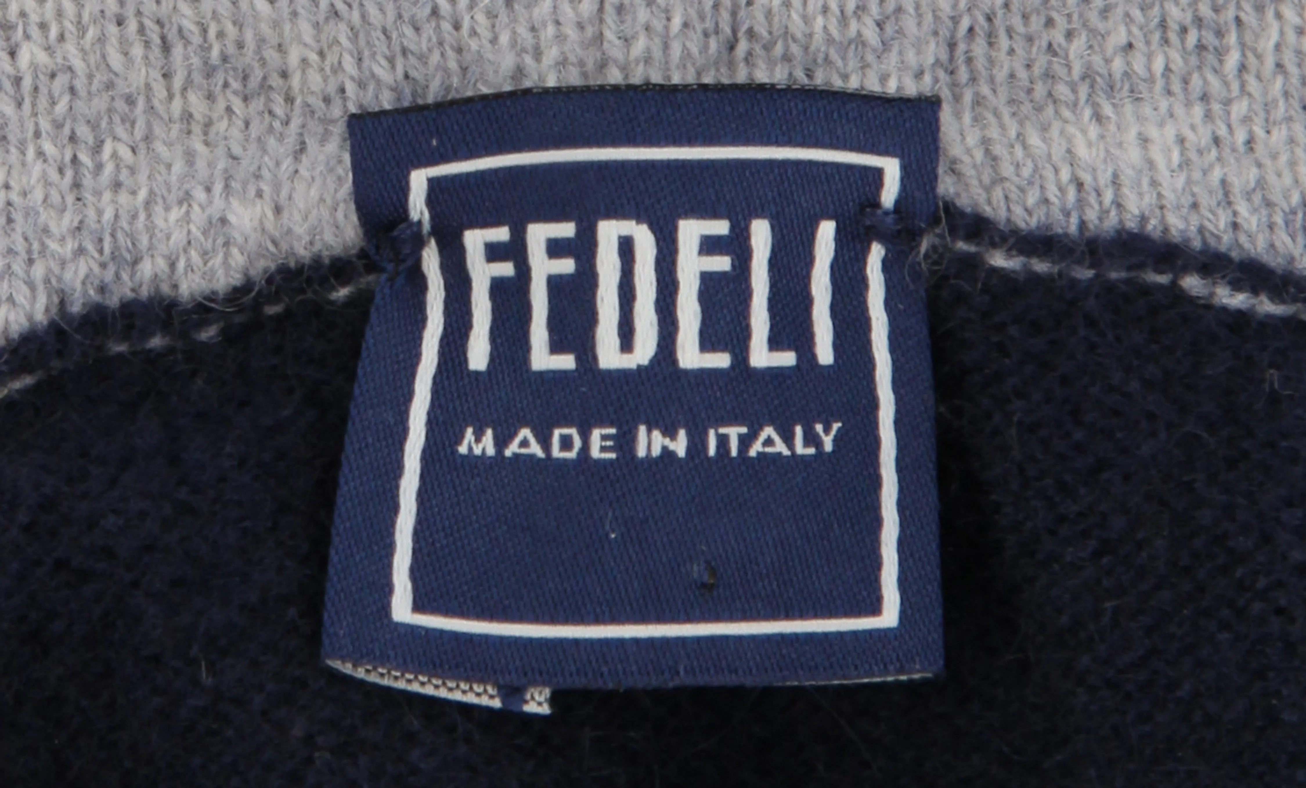 Fedeli Navy Blue Hooded Jacket