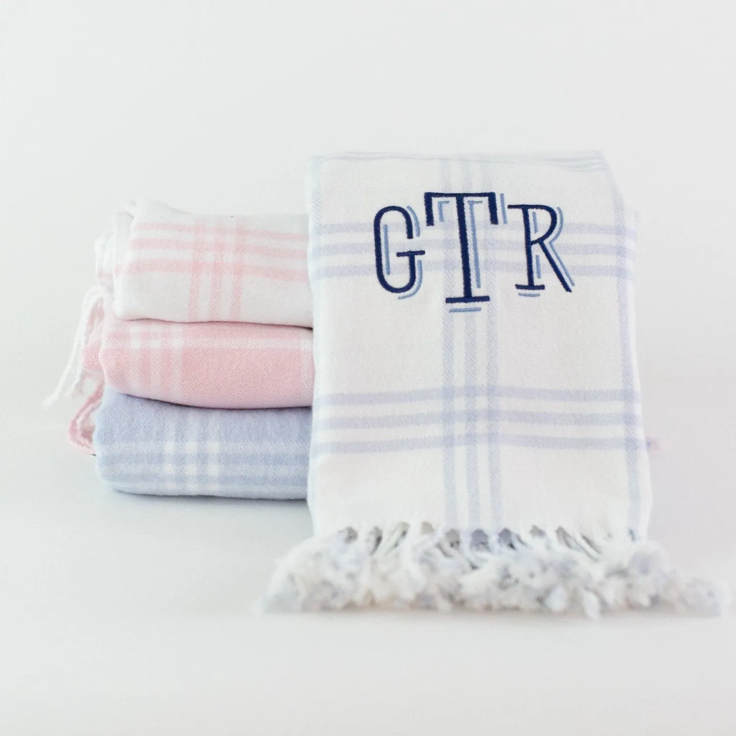 Flannel Check Baby Blanket