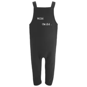 Fleece lined wild child . black dungarees (6 months to 3 years)