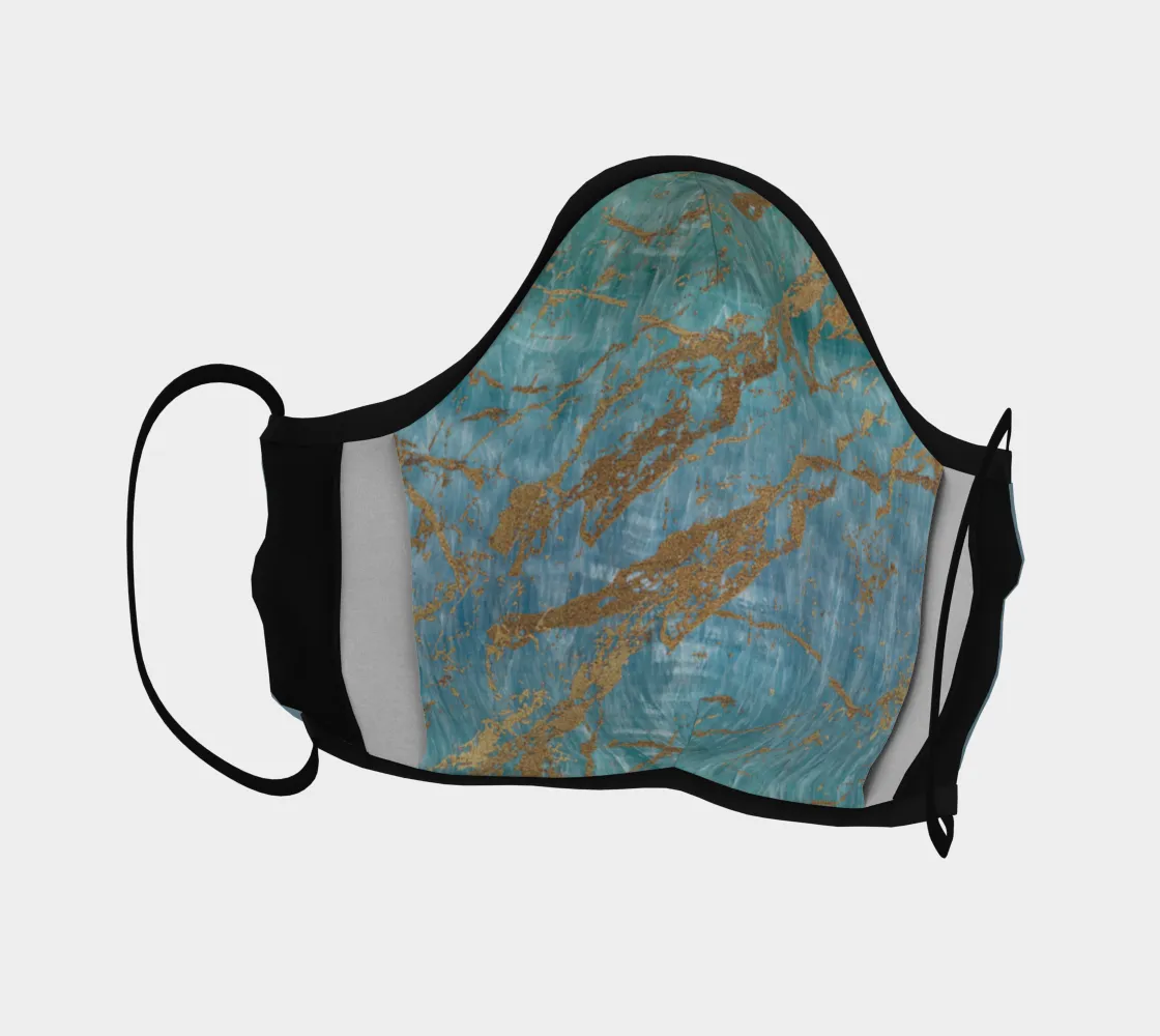 Floral Flapper Girl Face Mask