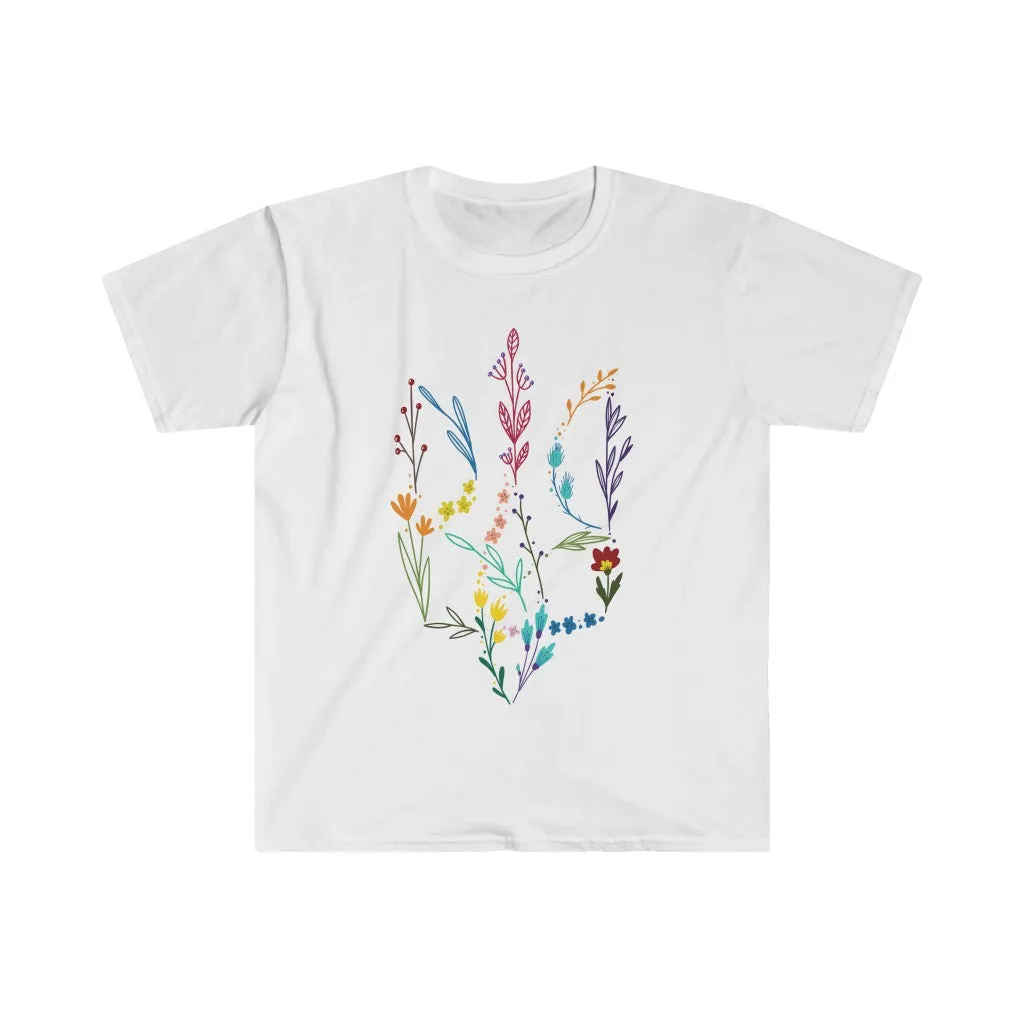 Floral Tryzub Softstyle T-Shirt