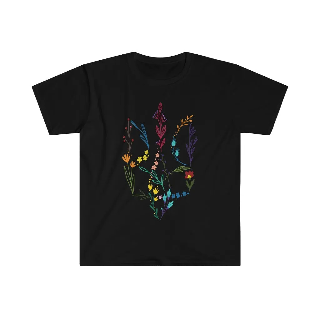 Floral Tryzub Softstyle T-Shirt