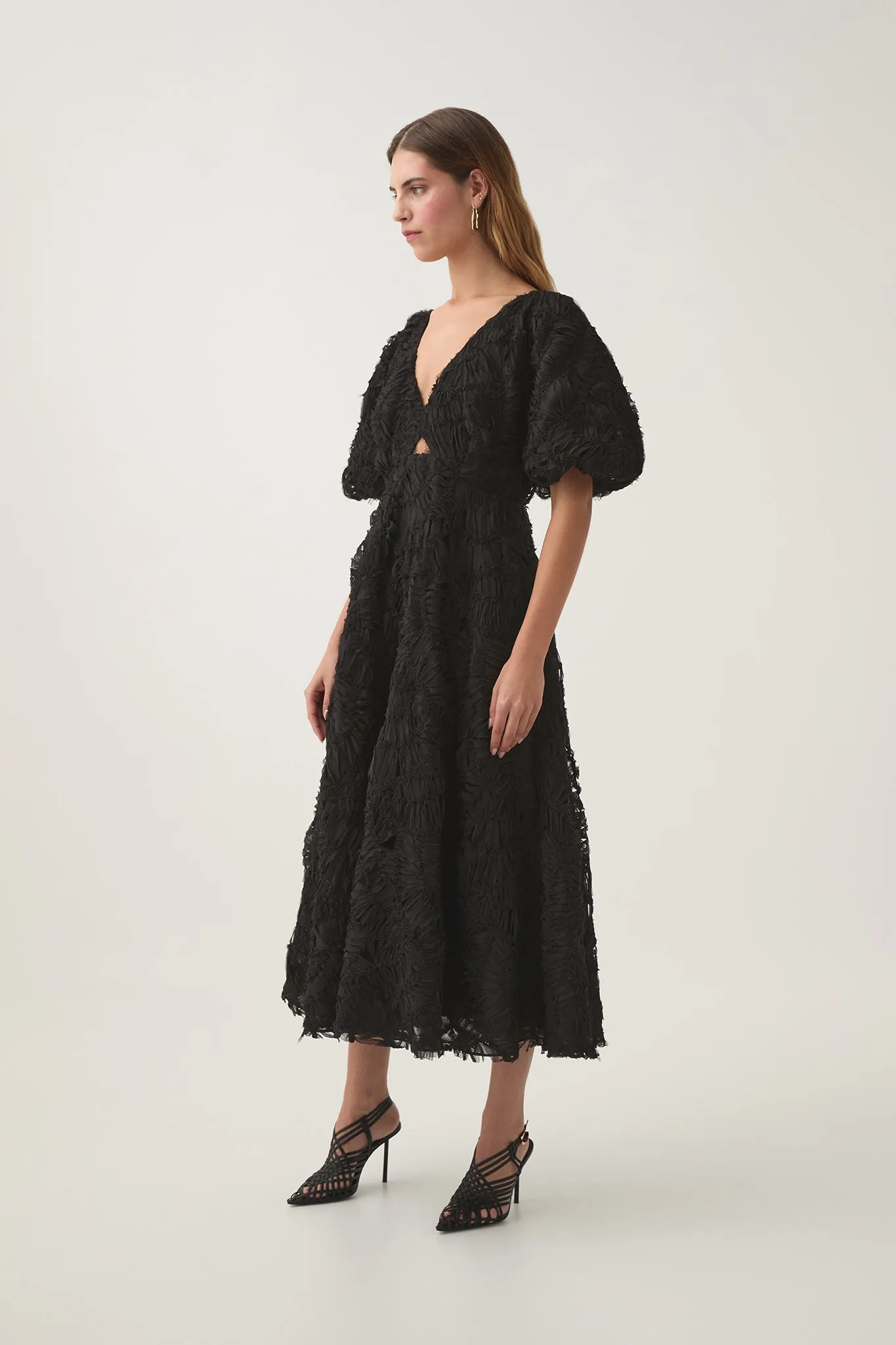 Florential Text Midi Dress