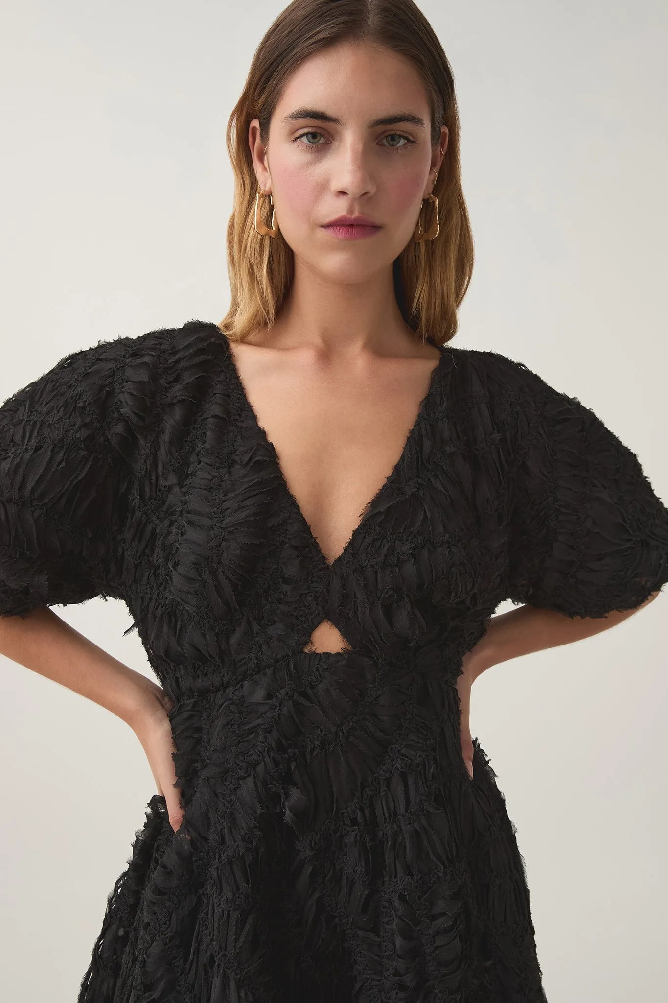 Florential Text Midi Dress