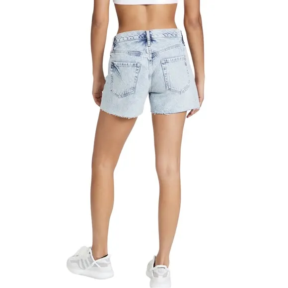 Frame Le Simone Short Raw After Cut-Off Jean Shorts in Richlake NWT Size 27