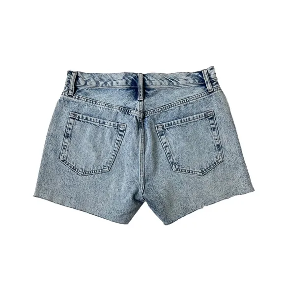 Frame Le Simone Short Raw After Cut-Off Jean Shorts in Richlake NWT Size 27