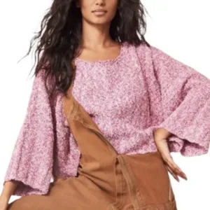 Free People Good Day Cropped Sweater