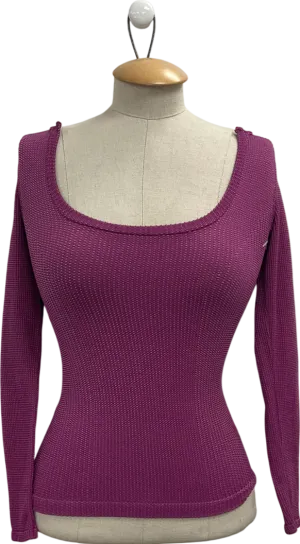 Free People Purple Clean Slate Seamless Layering top UK M/L