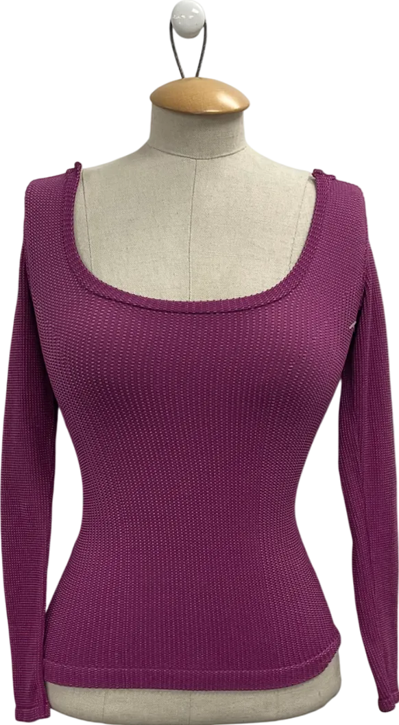Free People Purple Clean Slate Seamless Layering top UK M/L