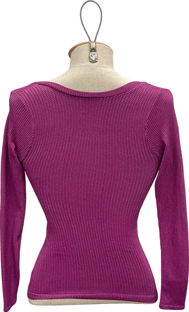 Free People Purple Clean Slate Seamless Layering top UK M/L