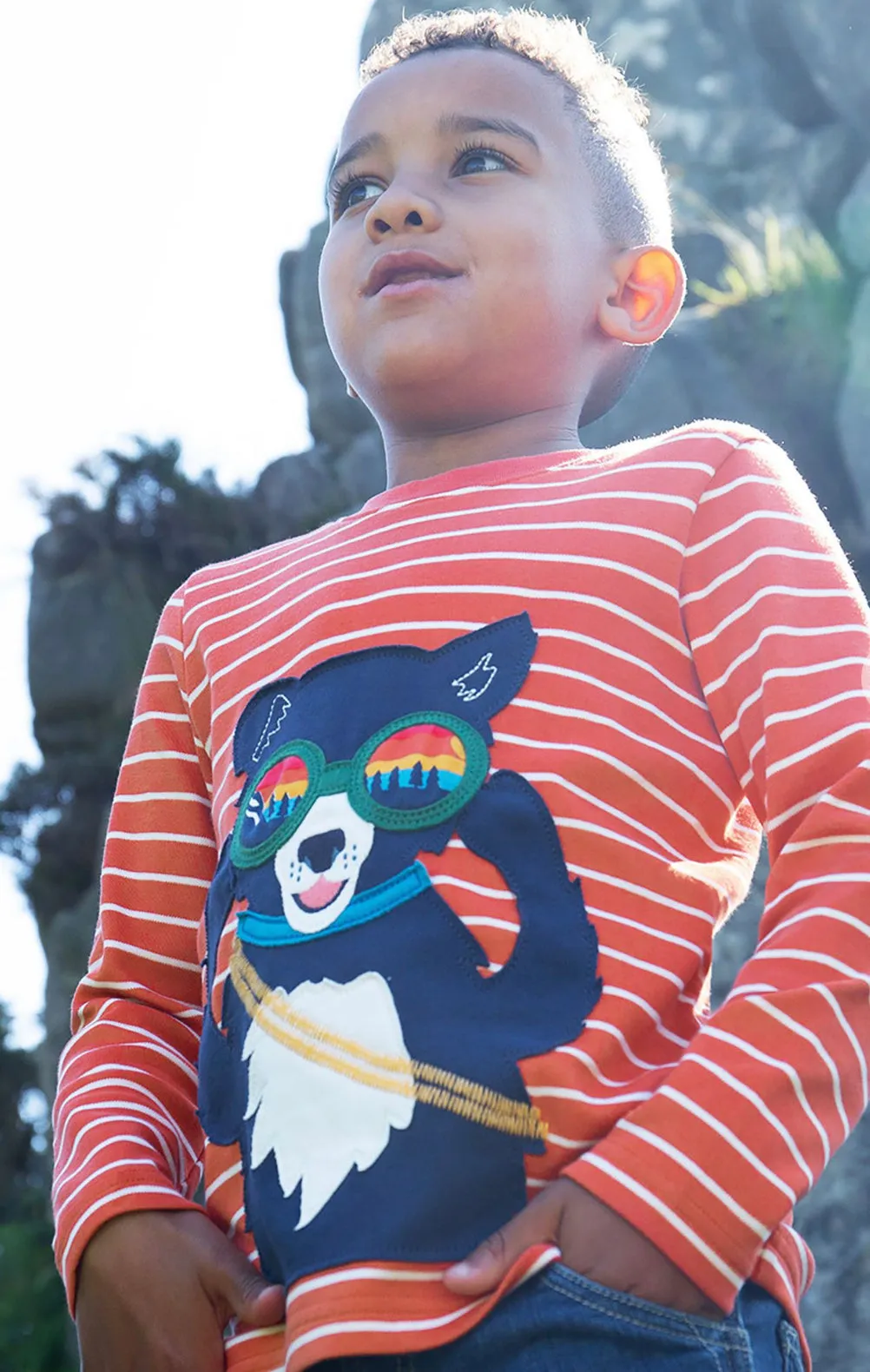 Frugi Discovery T-Shirt Stripe Dog