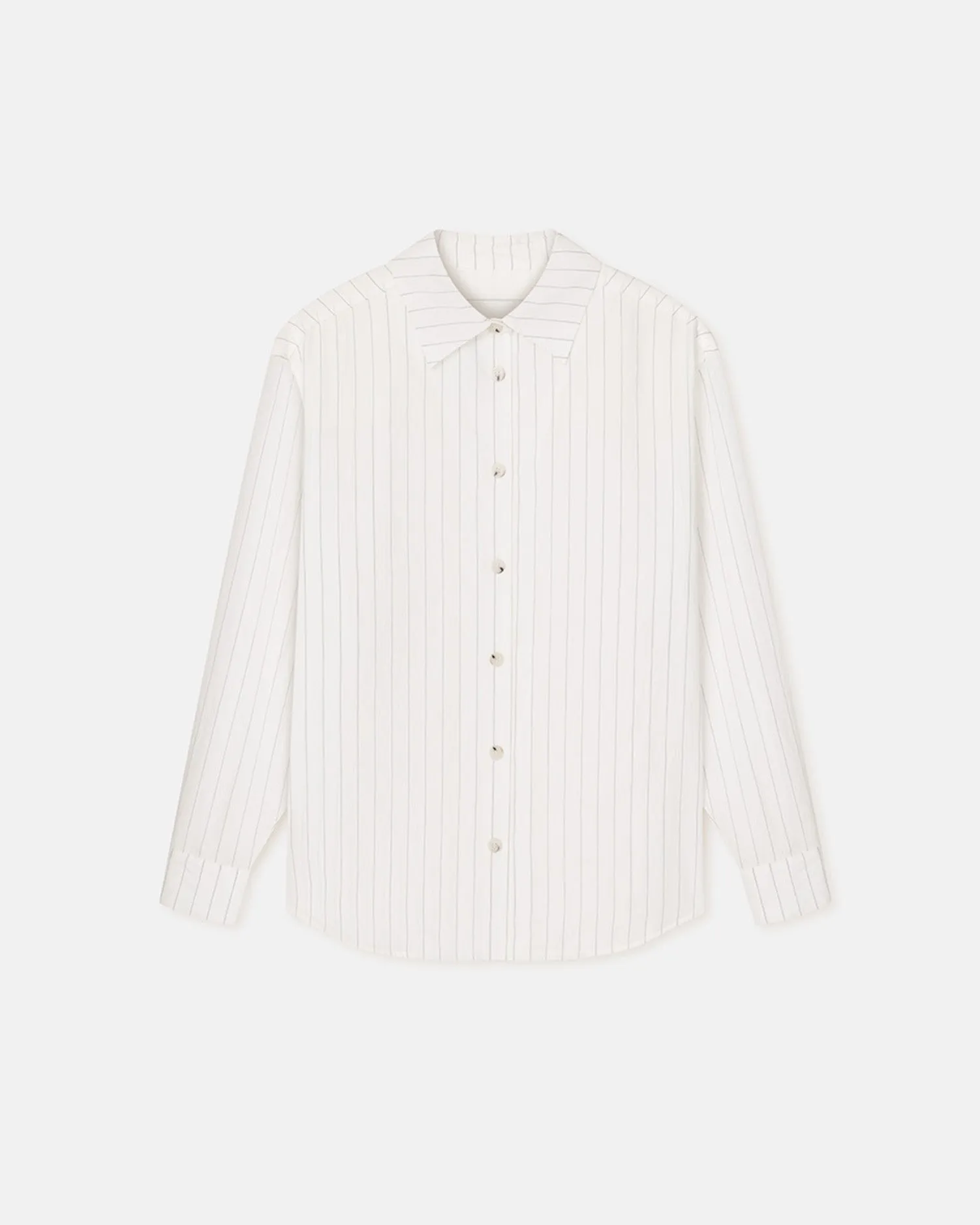 Fryda - Striped Shirt - White