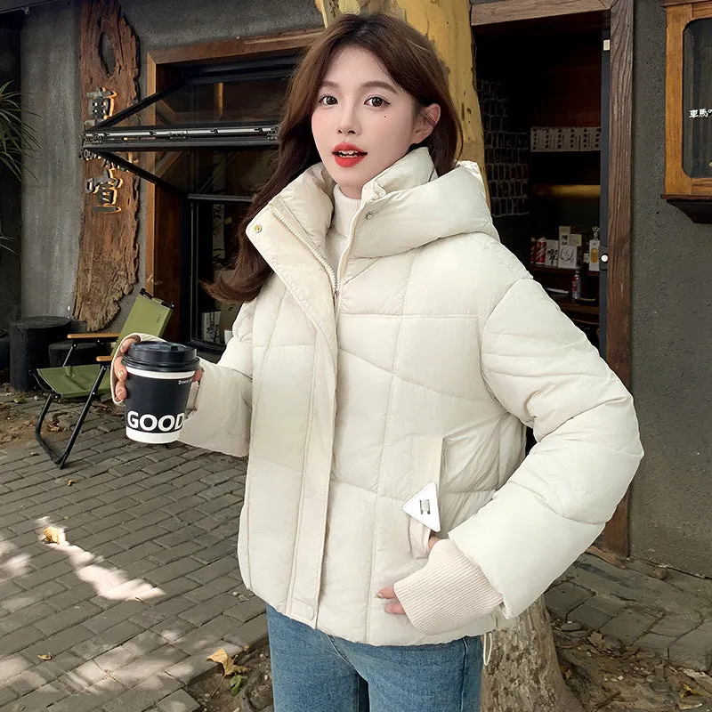 Full-Zip Women's Windproof and Waterproof Quilted Puffer Jacket