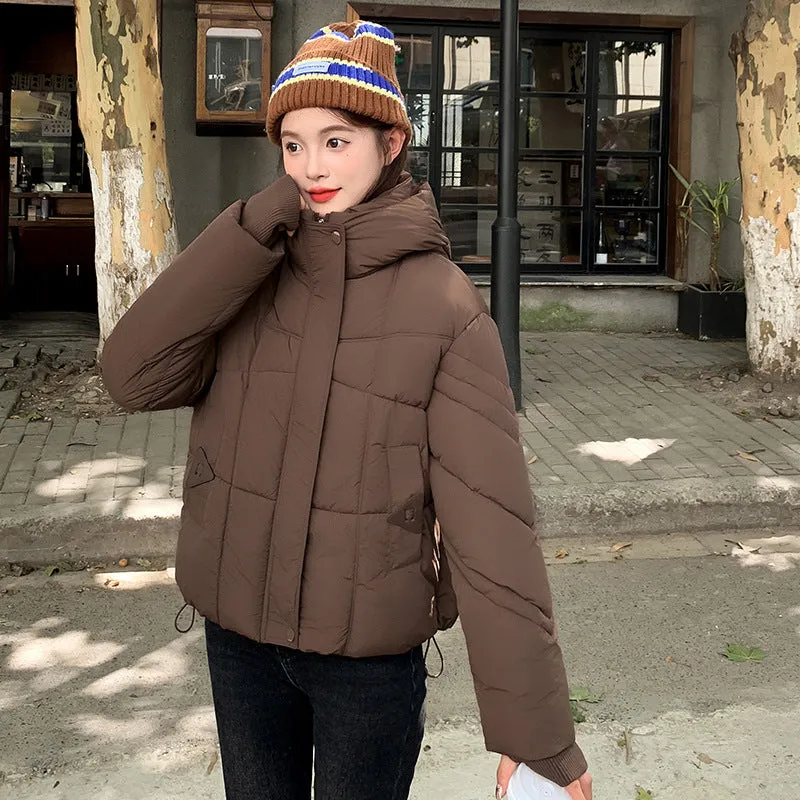 Full-Zip Women's Windproof and Waterproof Quilted Puffer Jacket