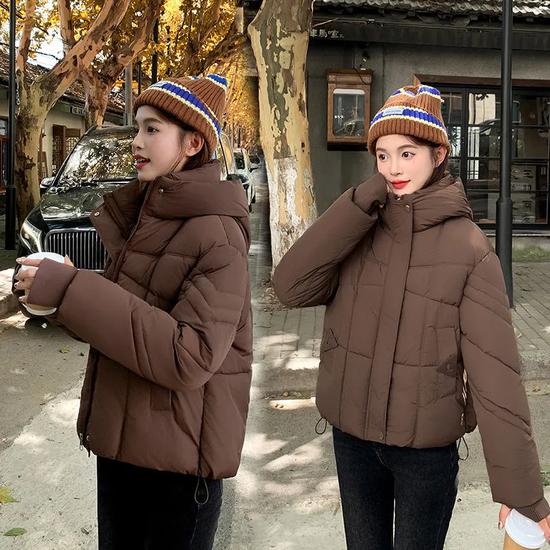 Full-Zip Women's Windproof and Waterproof Quilted Puffer Jacket